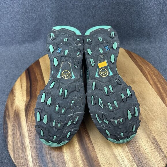 La Sportiva Wild Cat 2.0 GTX Goretex Grey Green Trail Running Shoe Womens Sz 8.5 - Picture 9 of 10
